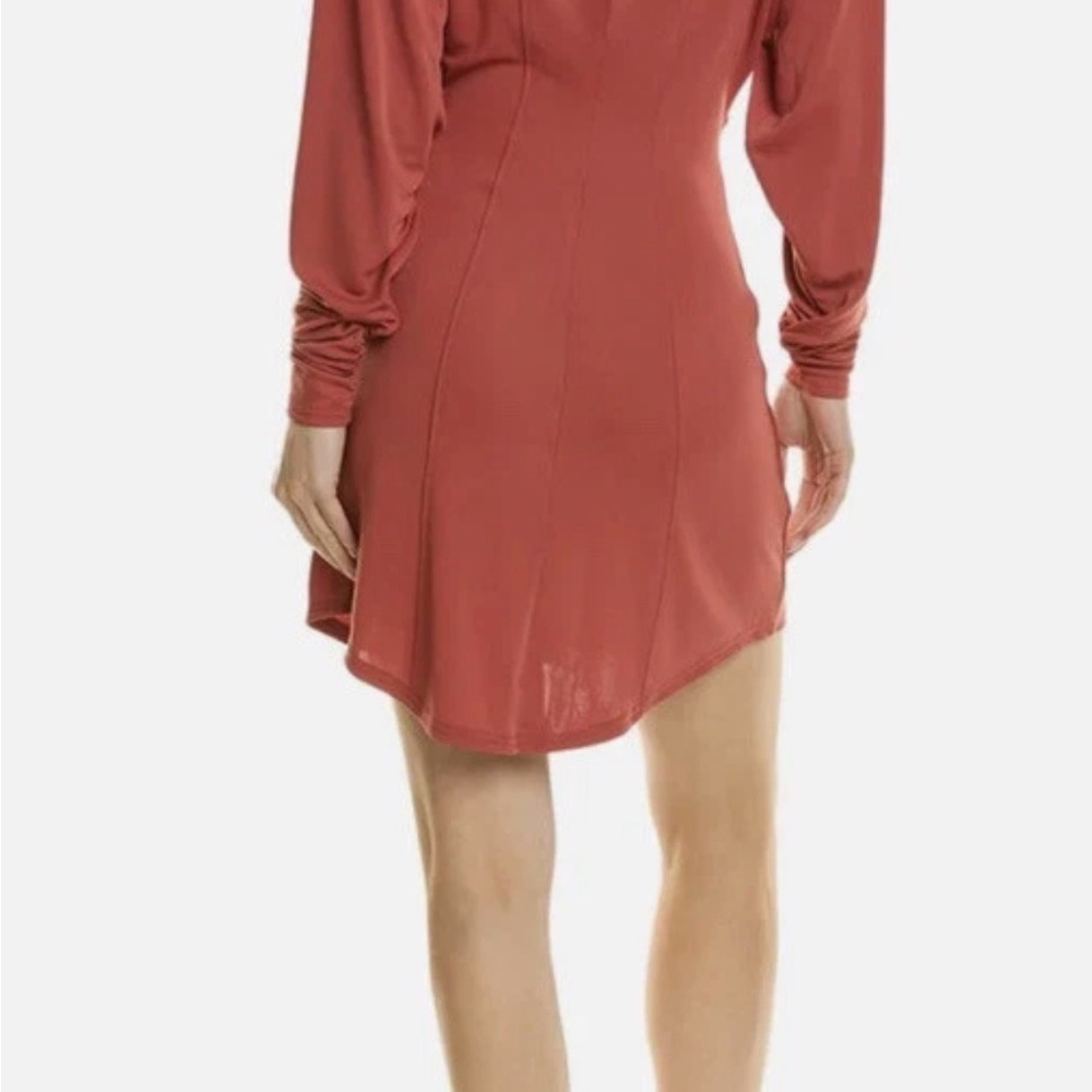 Cinq à Sept Rust Button Down Shirt Dress - Picture 6 of 6